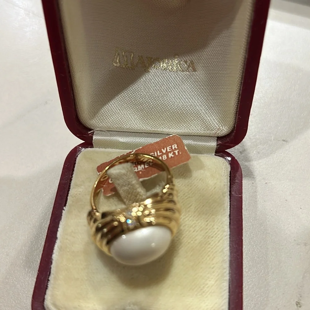 Majorica ring - Picture 2 of 5